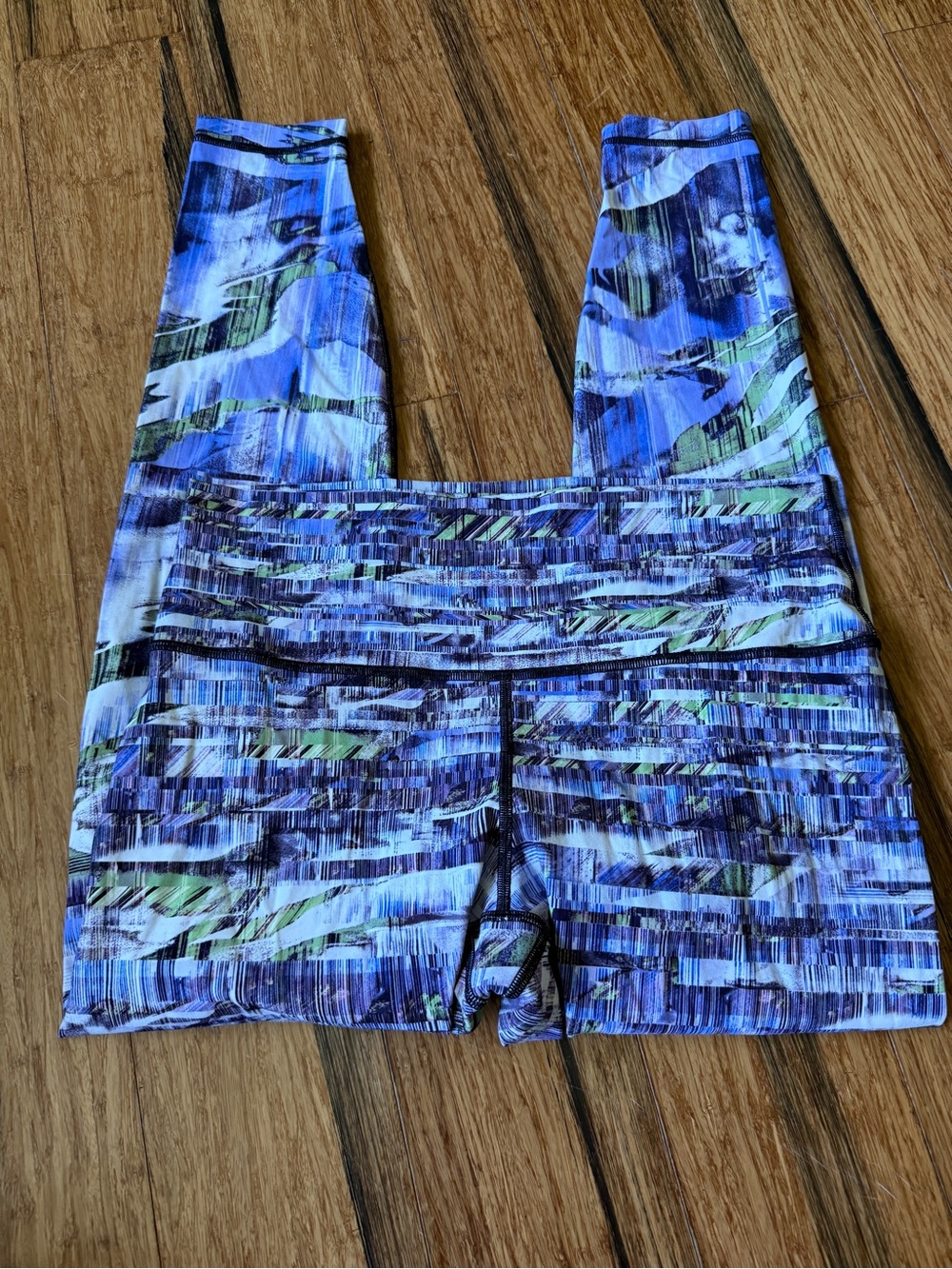 Lululemon Wunder Under Printed Multi Color Leggings